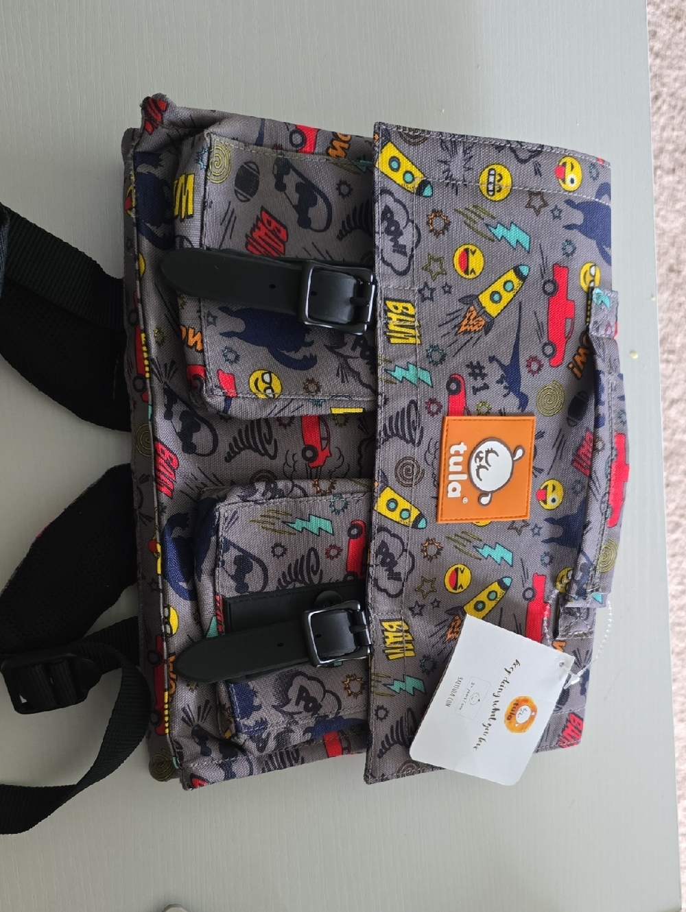 Baby Tula Limited Edition Toddler Backpack. NWT Boys Emoji Style